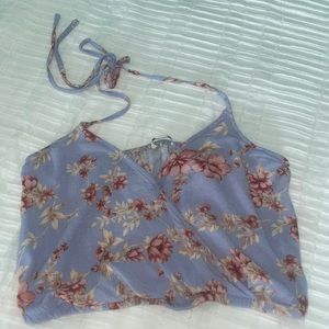 Purple cropped loose tank. Size small. American Eagle